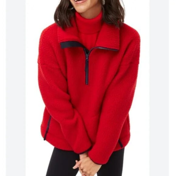 J.CREW Red Polartec Fleece Half-Zip Pullover Jacket Size XXL - Picture 7 of 7